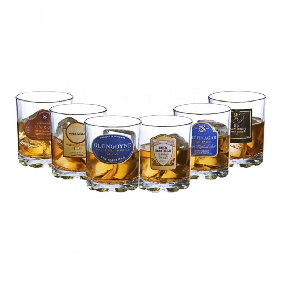 Jogo 6 Copos 300ml Mirage Para Whisky